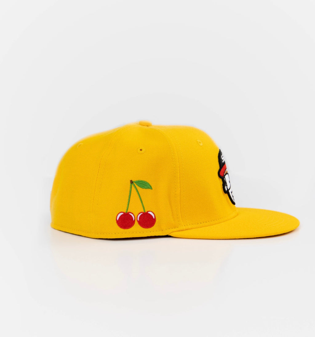 Yellow Logo Fitted Cap