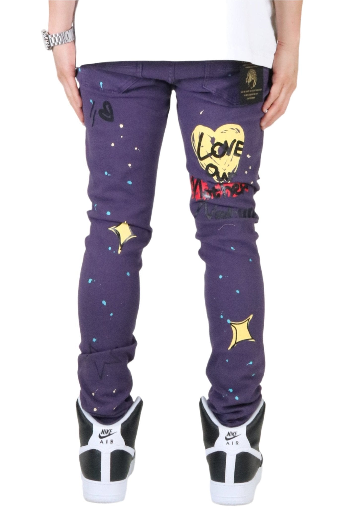 Cardi Men's premium skinny twill cargo pants.