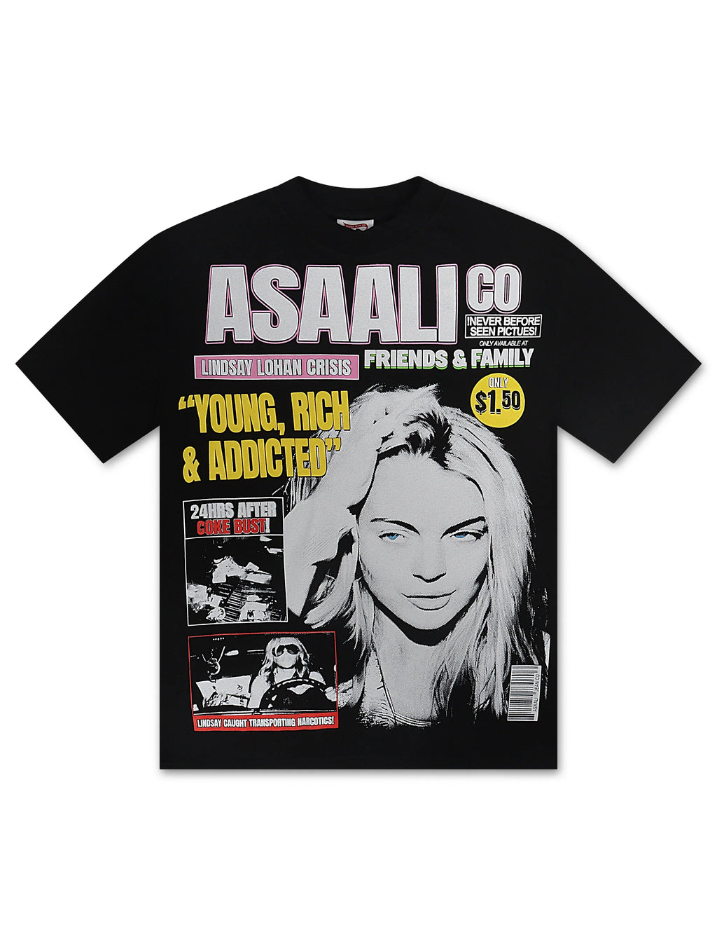 Asaali Jean Co. Lindsey Tee - Black
