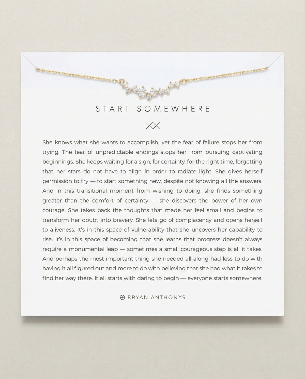 Start Somewhere Necklace