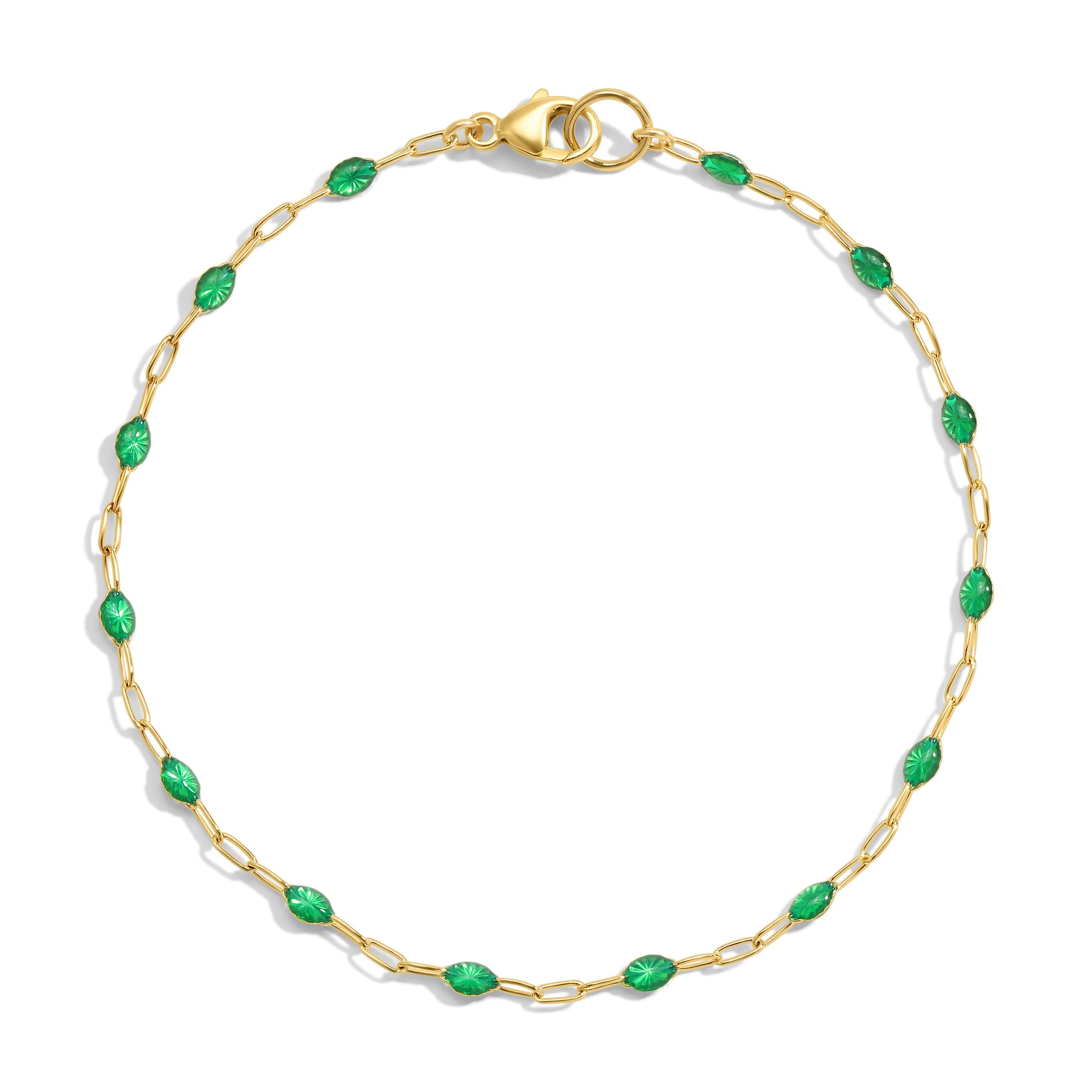 Viking Enamel Bracelet - EMERALD