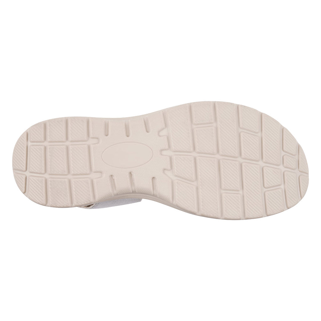 Women's Judy Silver Velcro Comfort Flat Sandals