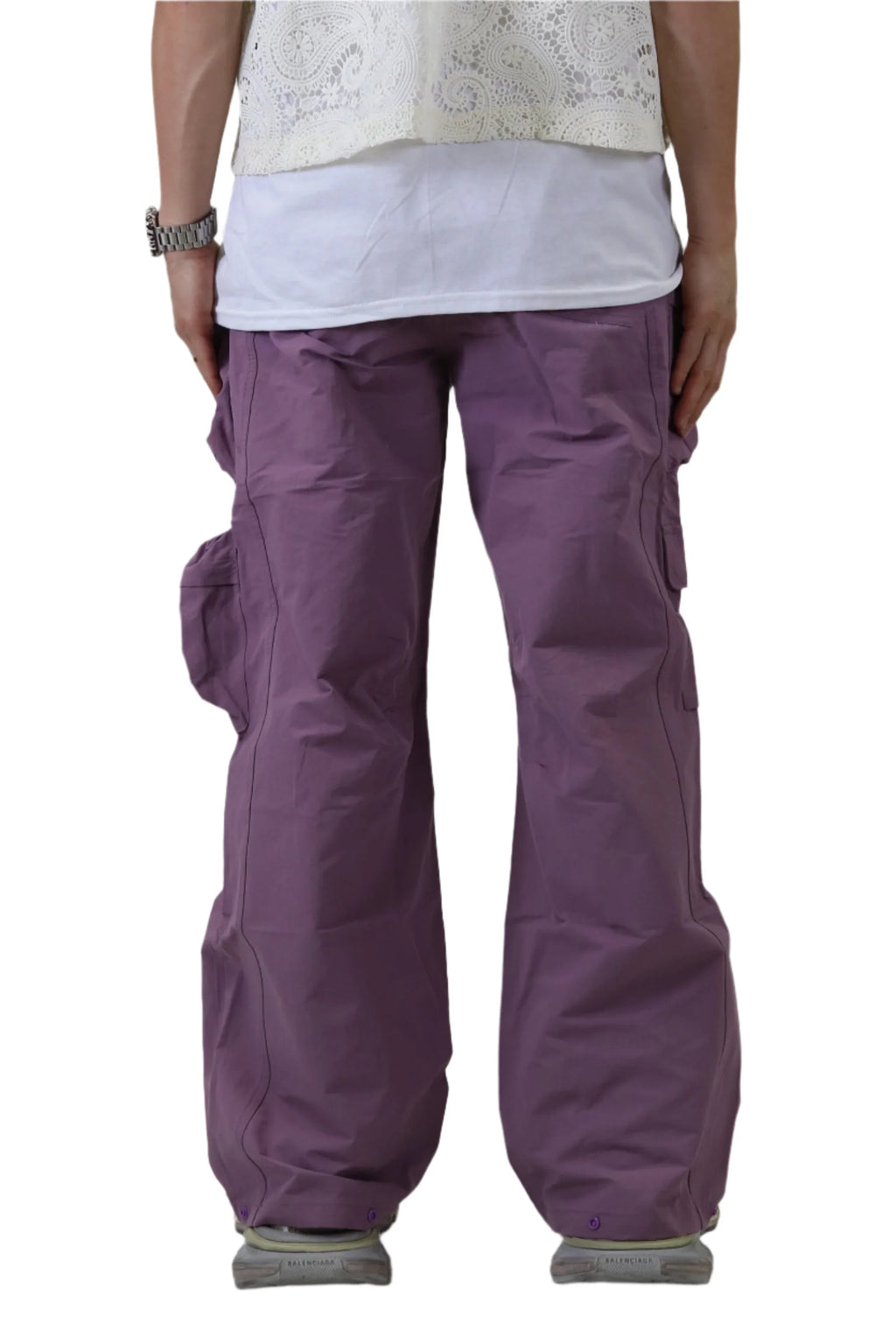BOLIN FINE TWILL NYLON BAGGY FIT CARGO PANTS