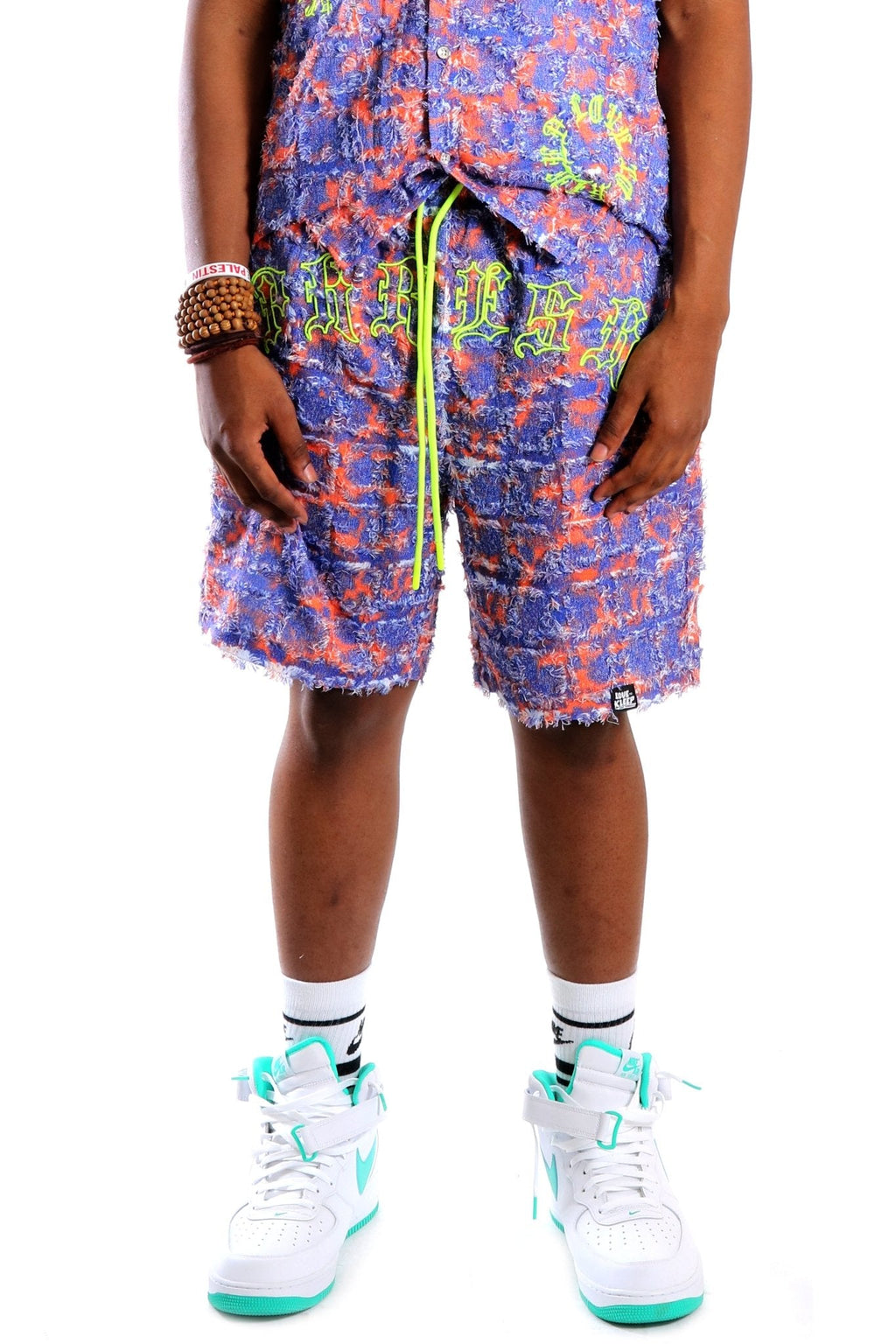 Pello Men's ripped & repaired short pants