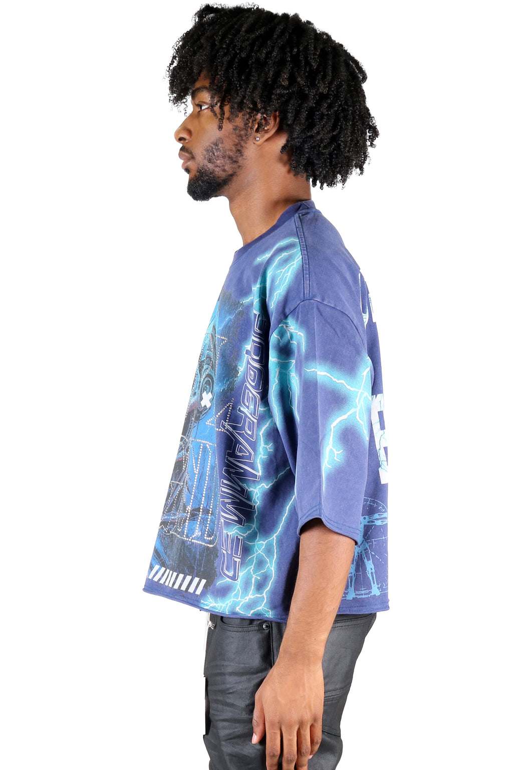 FOGER S/N Jersey 3/4 Sleeve Crop Top Tee