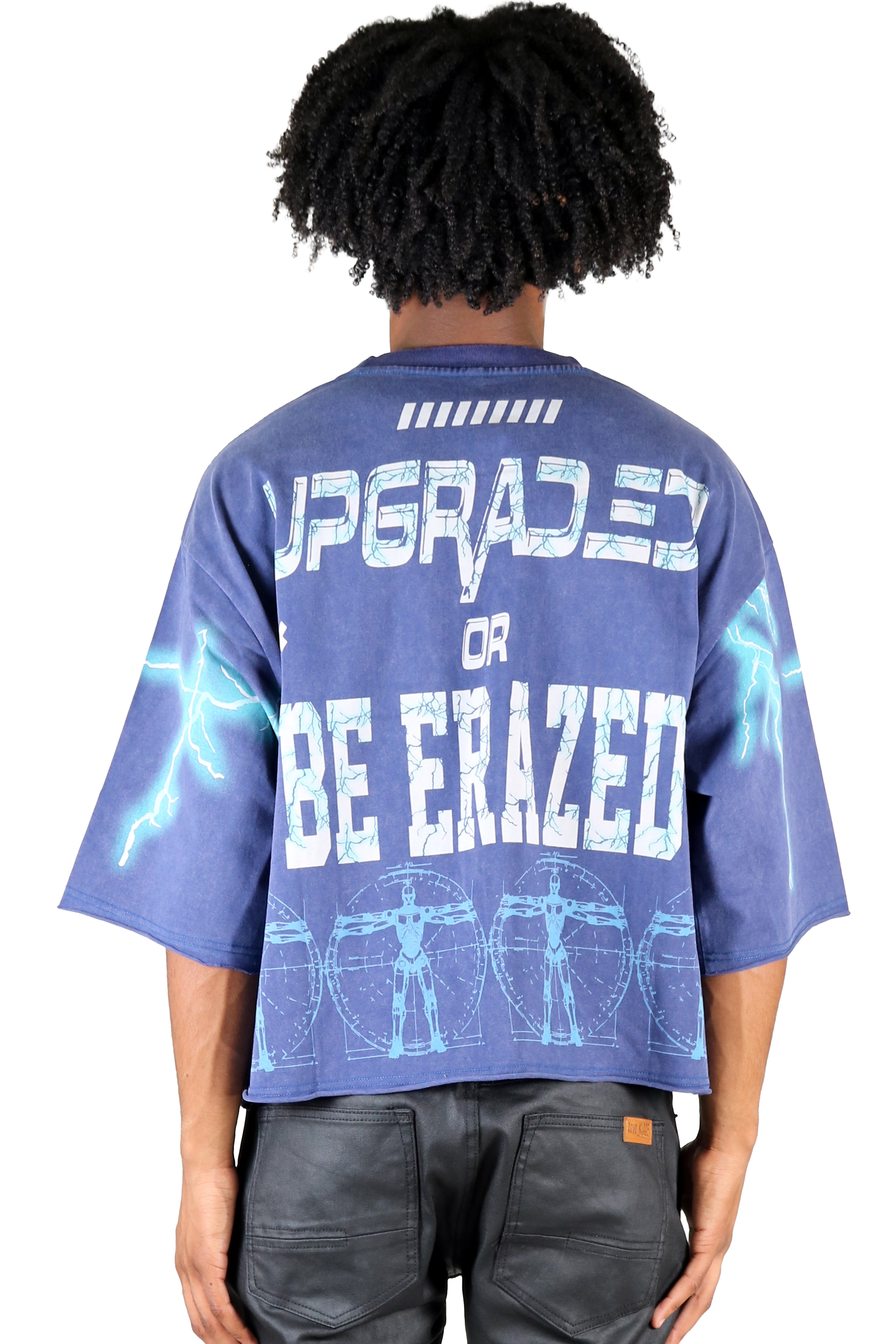 FOGER S/N Jersey 3/4 Sleeve Crop Top Tee