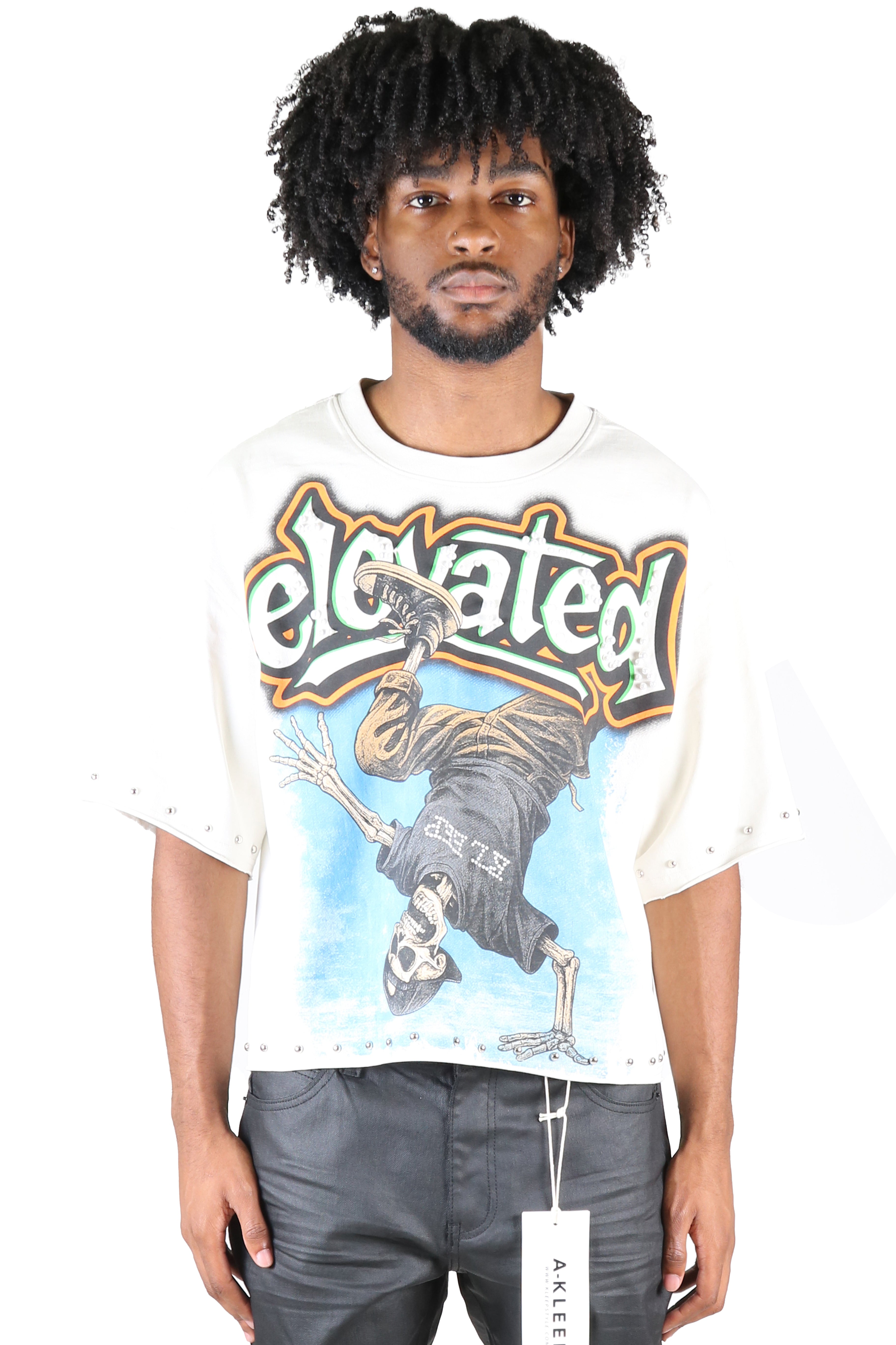 ALANI S/N Jersey 3/4 Sleeve Crop Top Tee