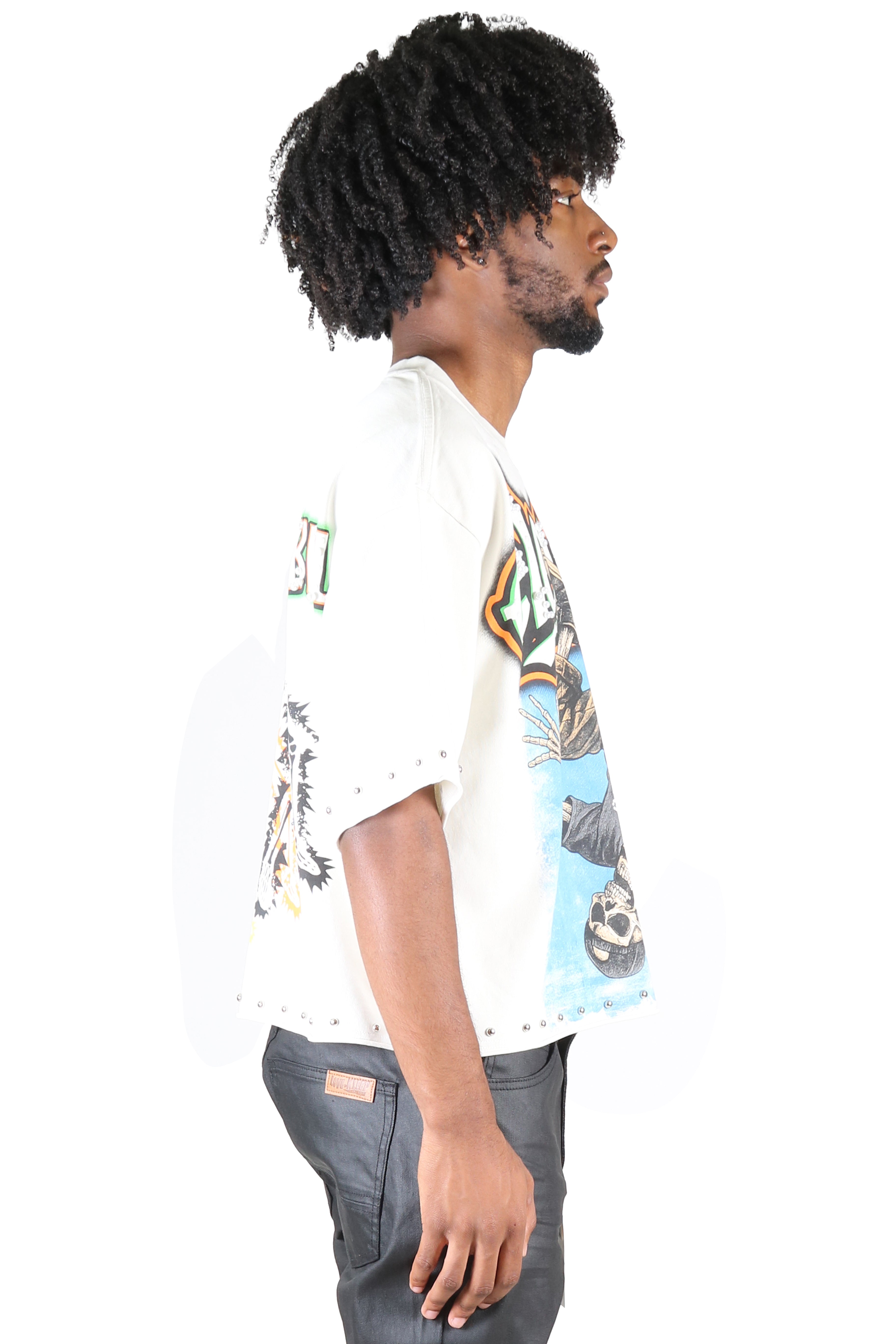 ALANI S/N Jersey 3/4 Sleeve Crop Top Tee