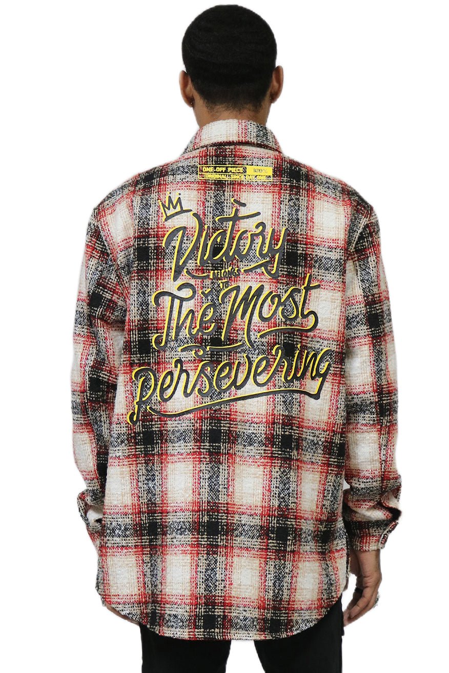 PEYOTO Men's Oversize Heavy Flannel Outer Shirket