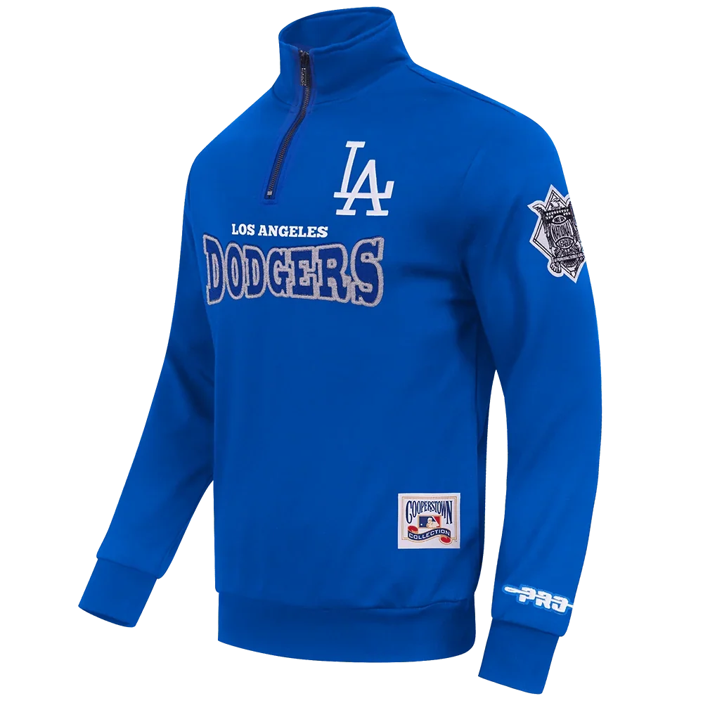 Pro Standard Los Angeles Dodgers Day One Fleece Quarter-Zip - Royal Blue