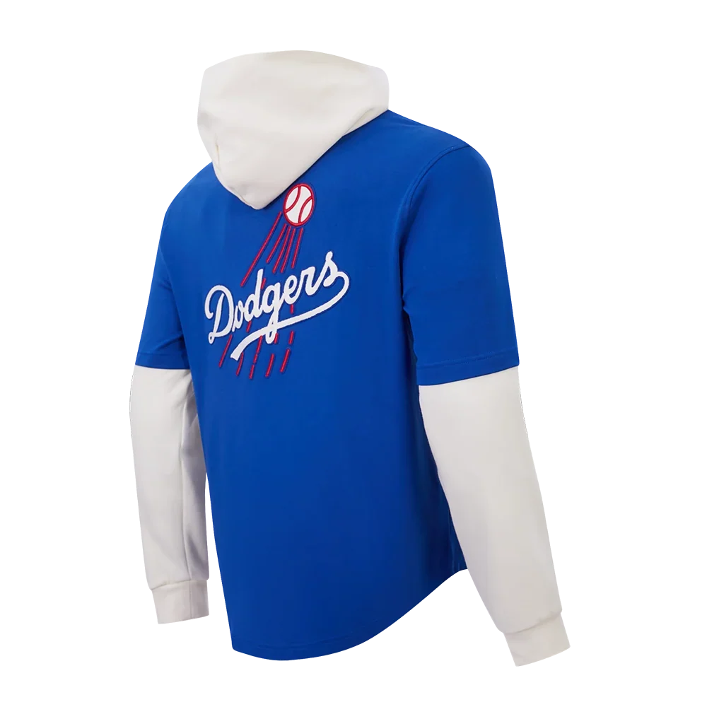 Pro Standard Dodgers Original Players Pullover Hoodie - Dark Blue