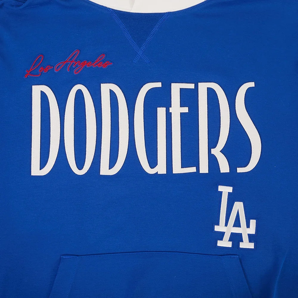 Pro Standard Dodgers Original Players Pullover Hoodie - Dark Blue