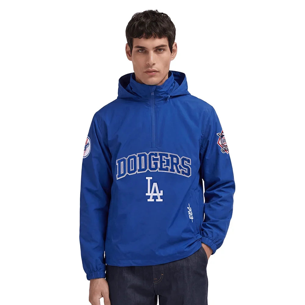 Pro Standard Los Angeles Dodgers Pre Game Quarter-Zip Jacket - Dodger Blue