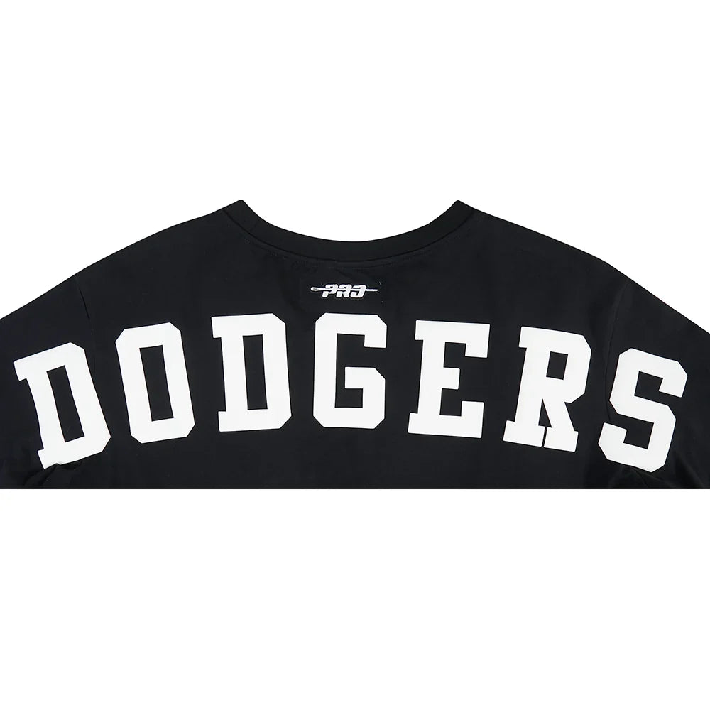 Pro Standard Womens LA Dodgers Wingspan Boxy Tee  - Black