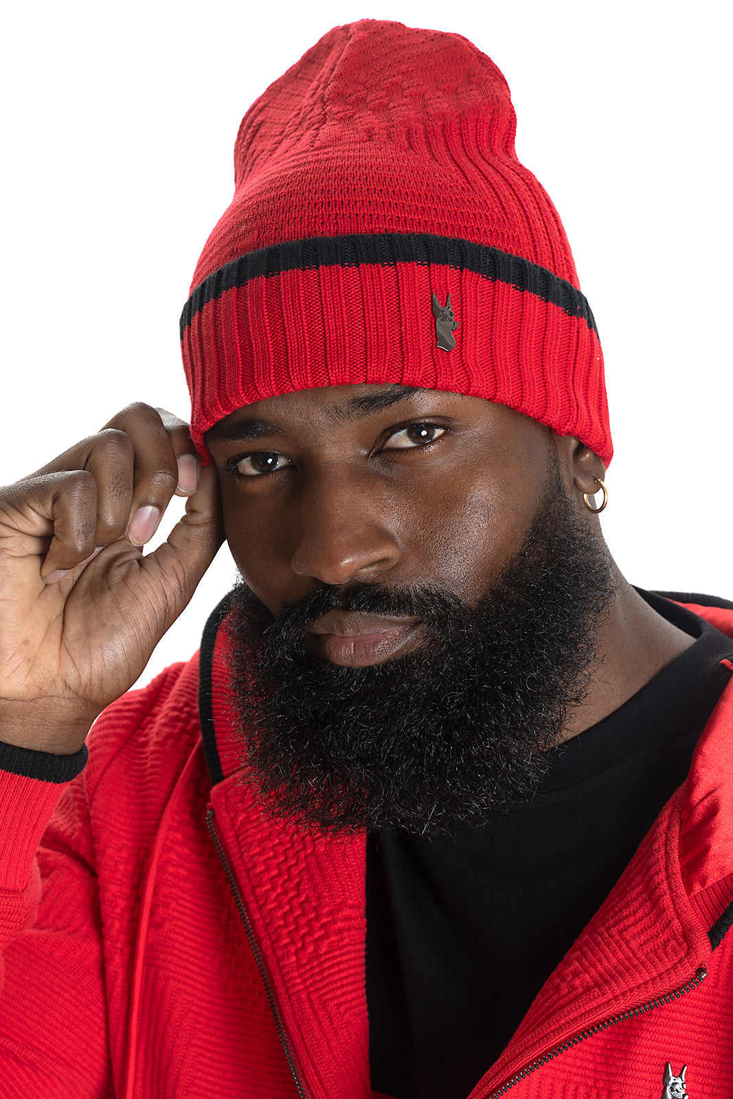 Makobi Amalfi Beanie, Red, product photo
