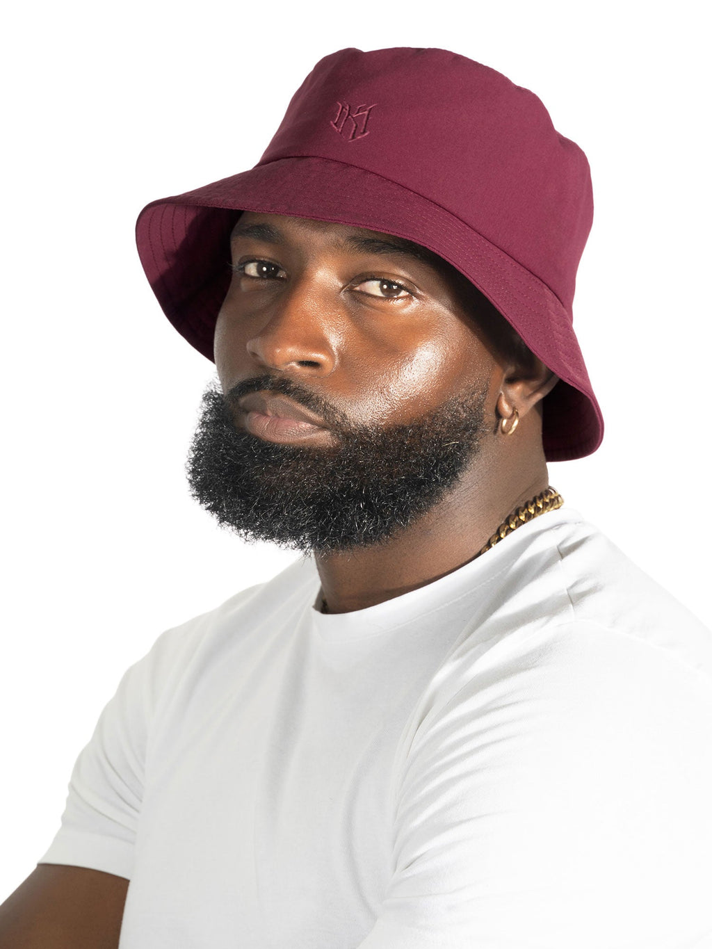 Nylon | M034 Adorni Nylon Bucket Hat - Burgundy