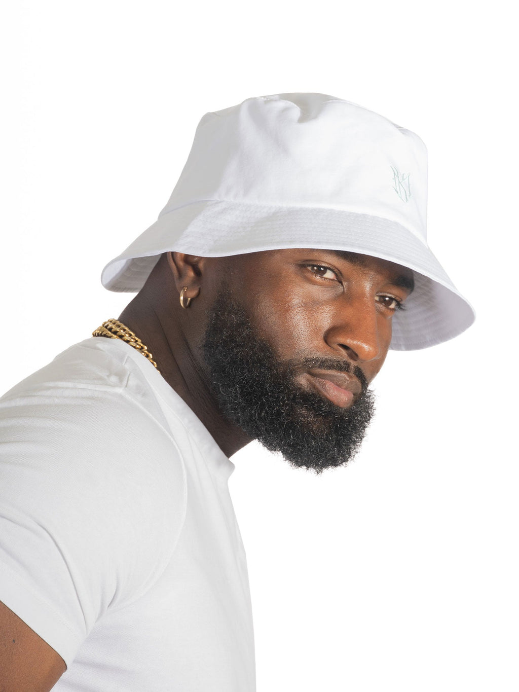 Nylon | M034 Adorni Nylon Bucket Hat - White