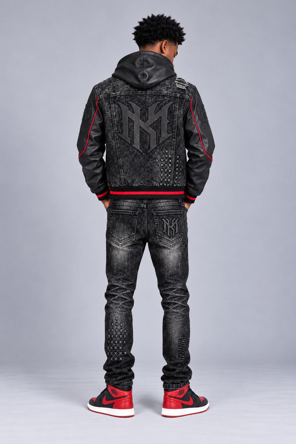 M1621 Porada Denim Jeans - Black