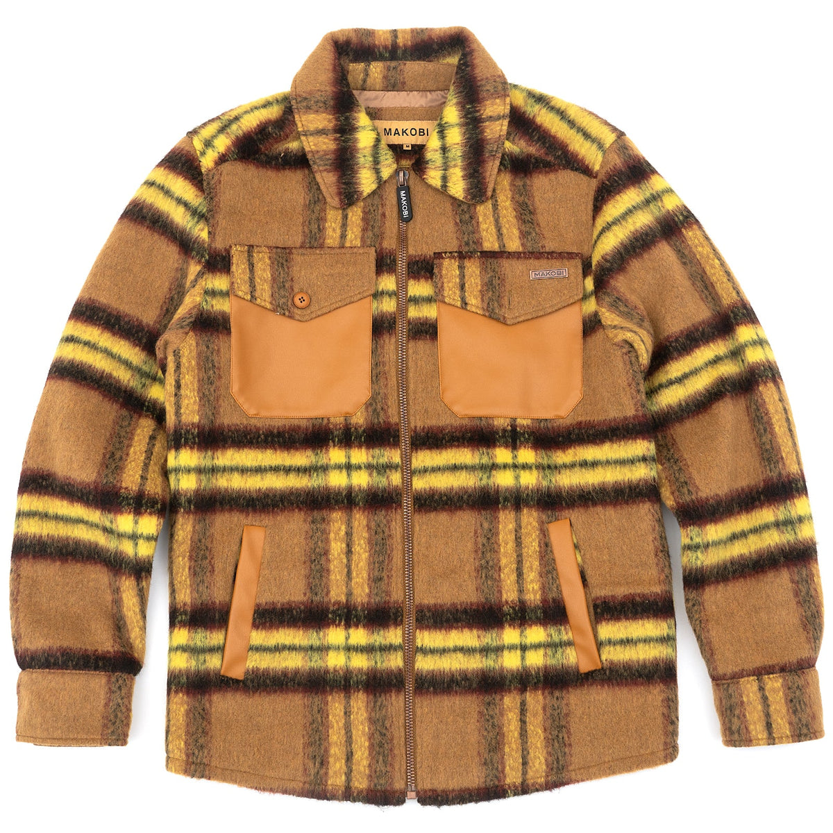 Makobi Gabana Shirt Jacket, Wheat, product front