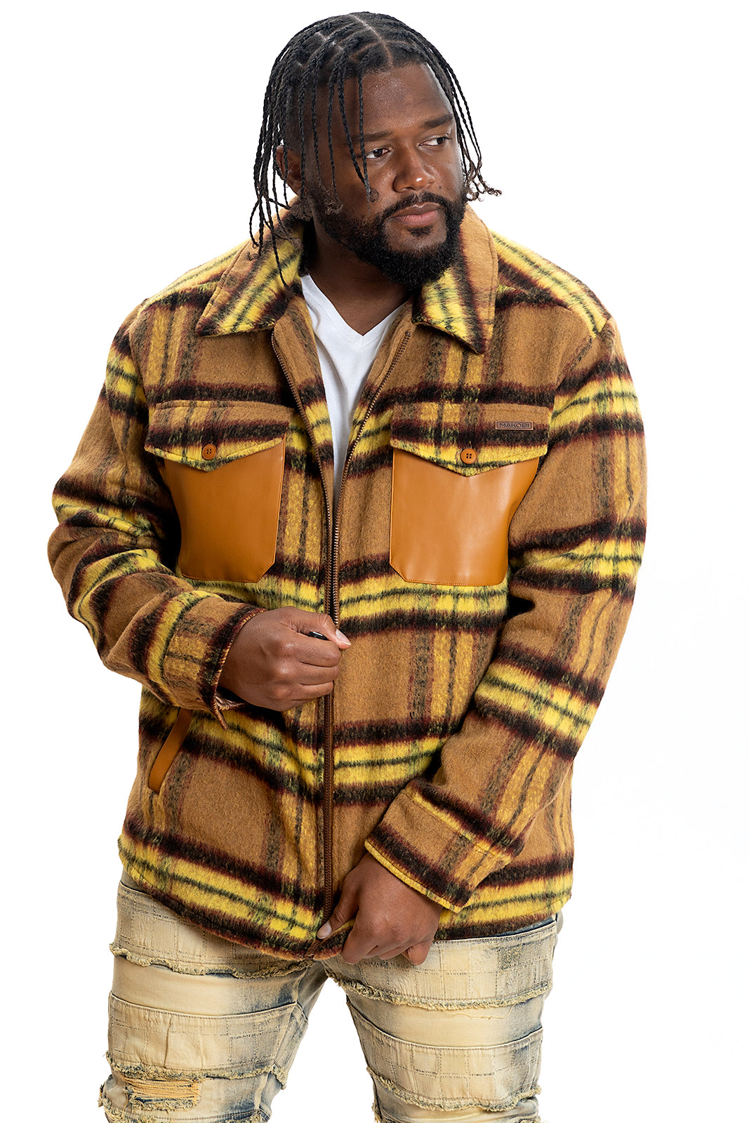 Makobi Gabana Shirt Jacket, Wheat, product detail