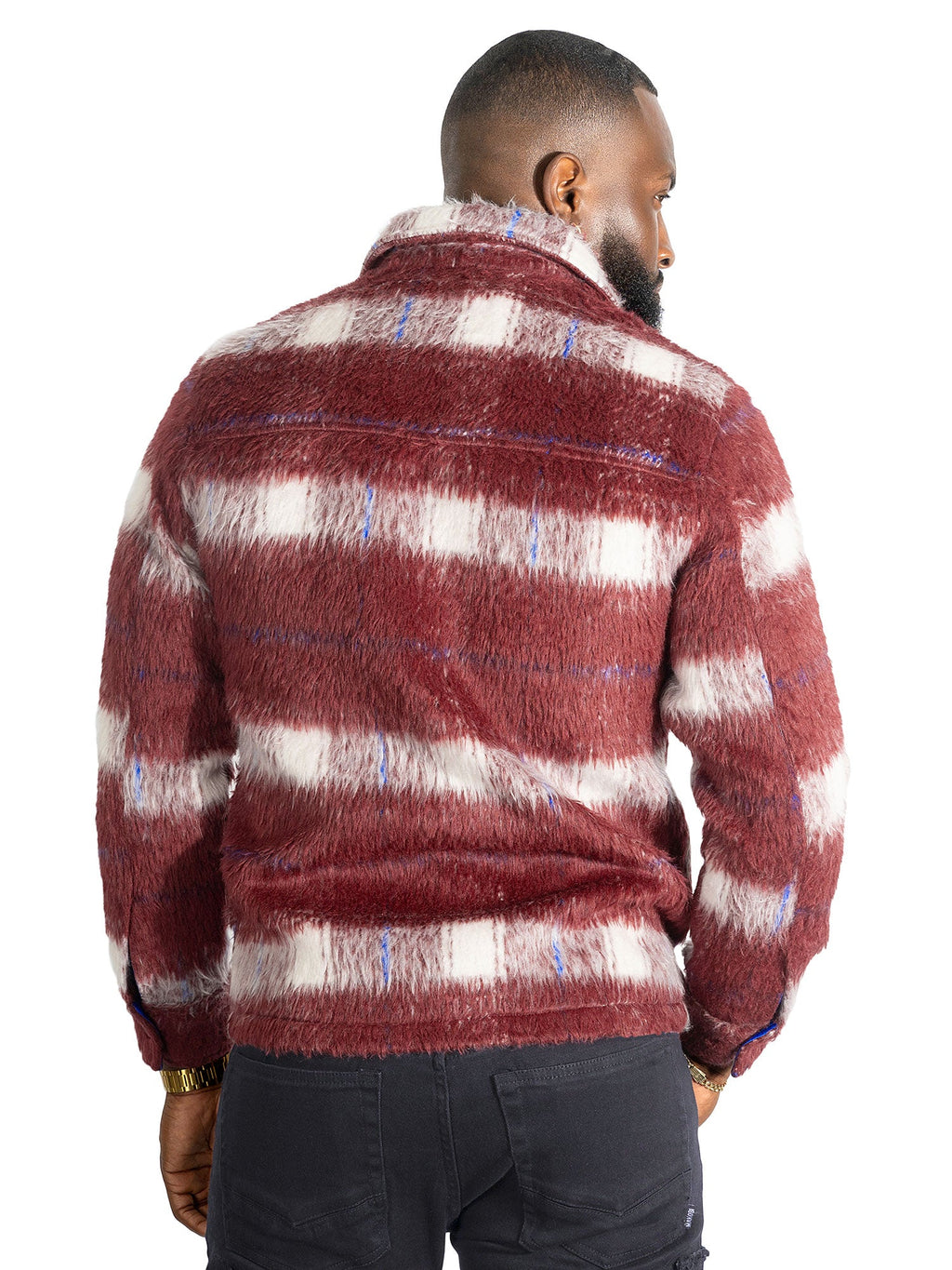 Wool Jacket | M1058 Gabana 26 Shacket - Burgundy