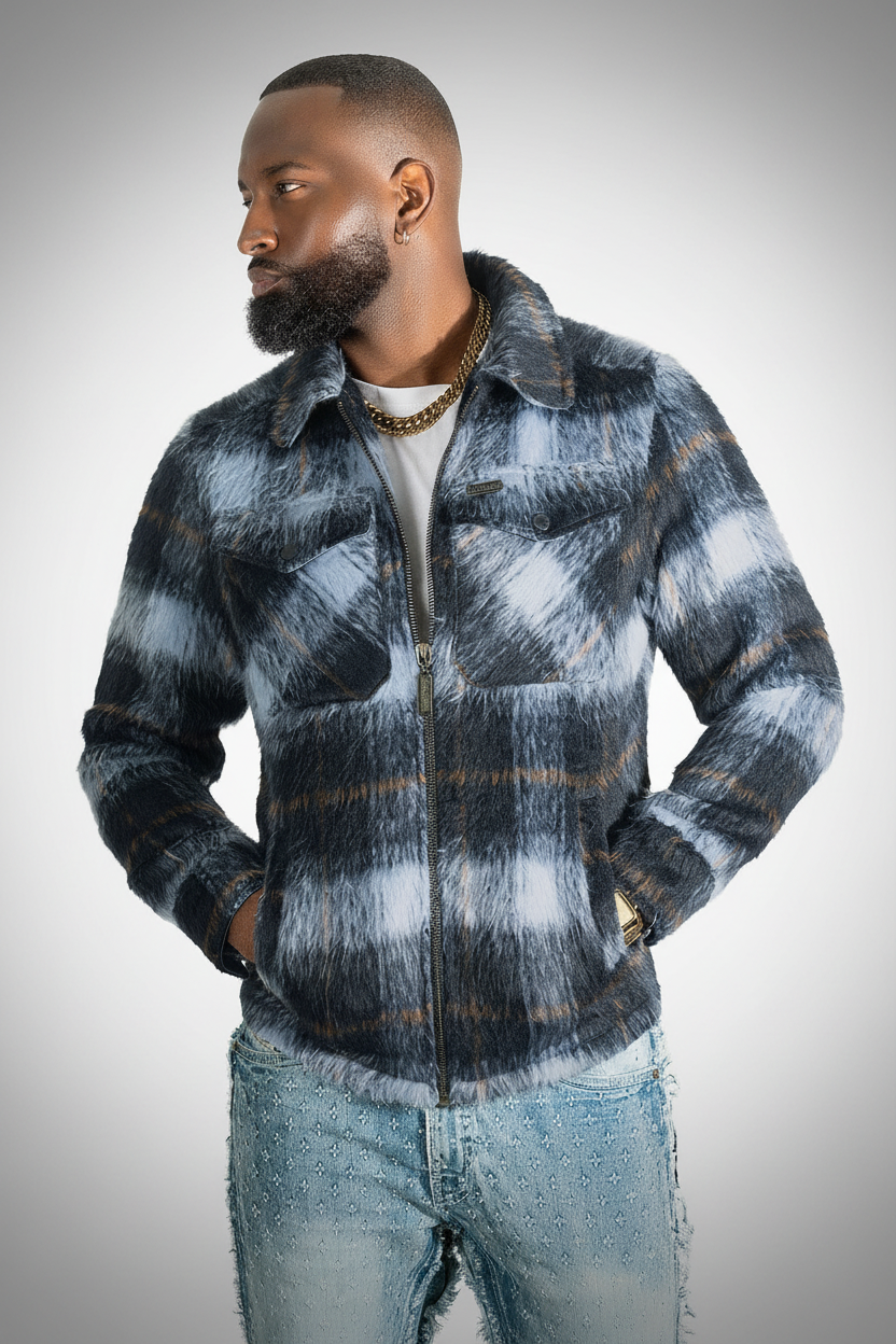 Wool Jacket | M1058 Gabana 26 Shacket - Navy