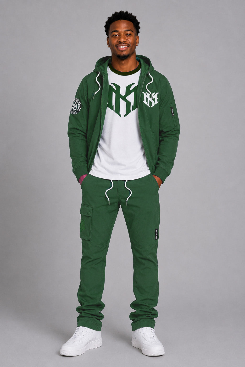 M119 Adorni Reglan T-shirt - Hunter Green