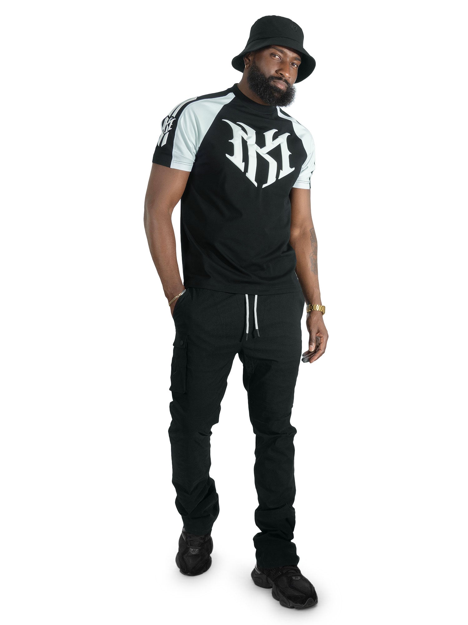 Jersey Shirt | M119 Adorni Reglan Tee - Black