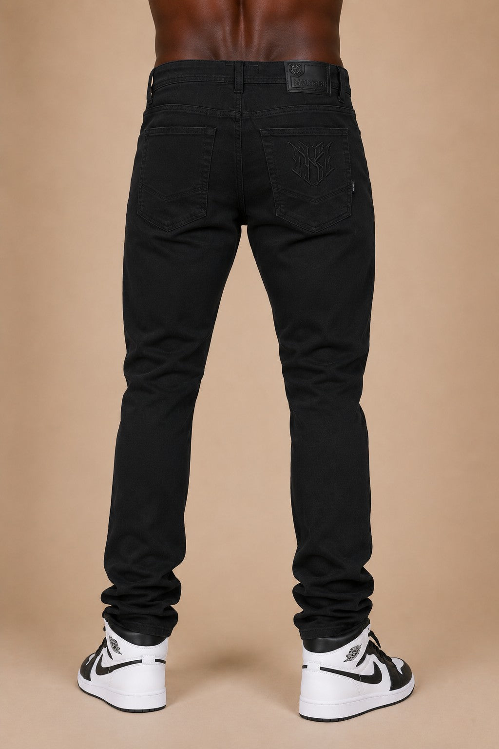 M1609 Manicini Twill jeans - Black-Black