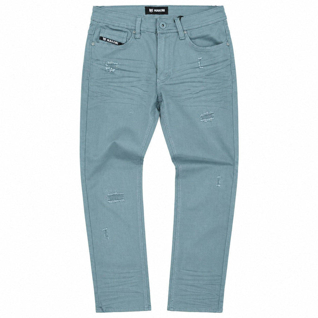 M1609 Mancini Twill Jeans - Teal