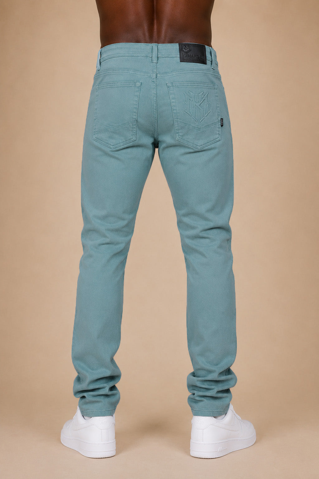 M1609 Mancini Twill Jeans - Teal