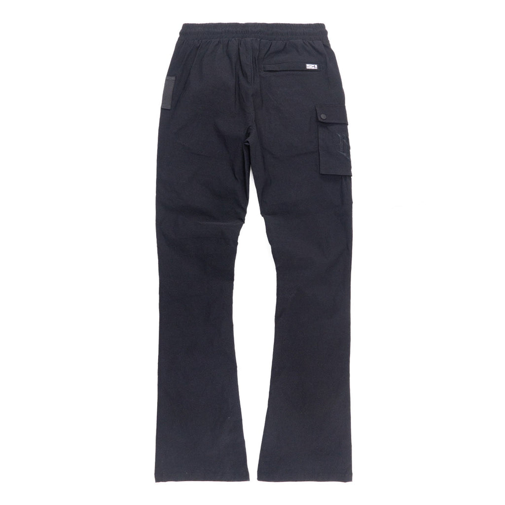Nylon Pants | M1634 Adorni Stacked - Black