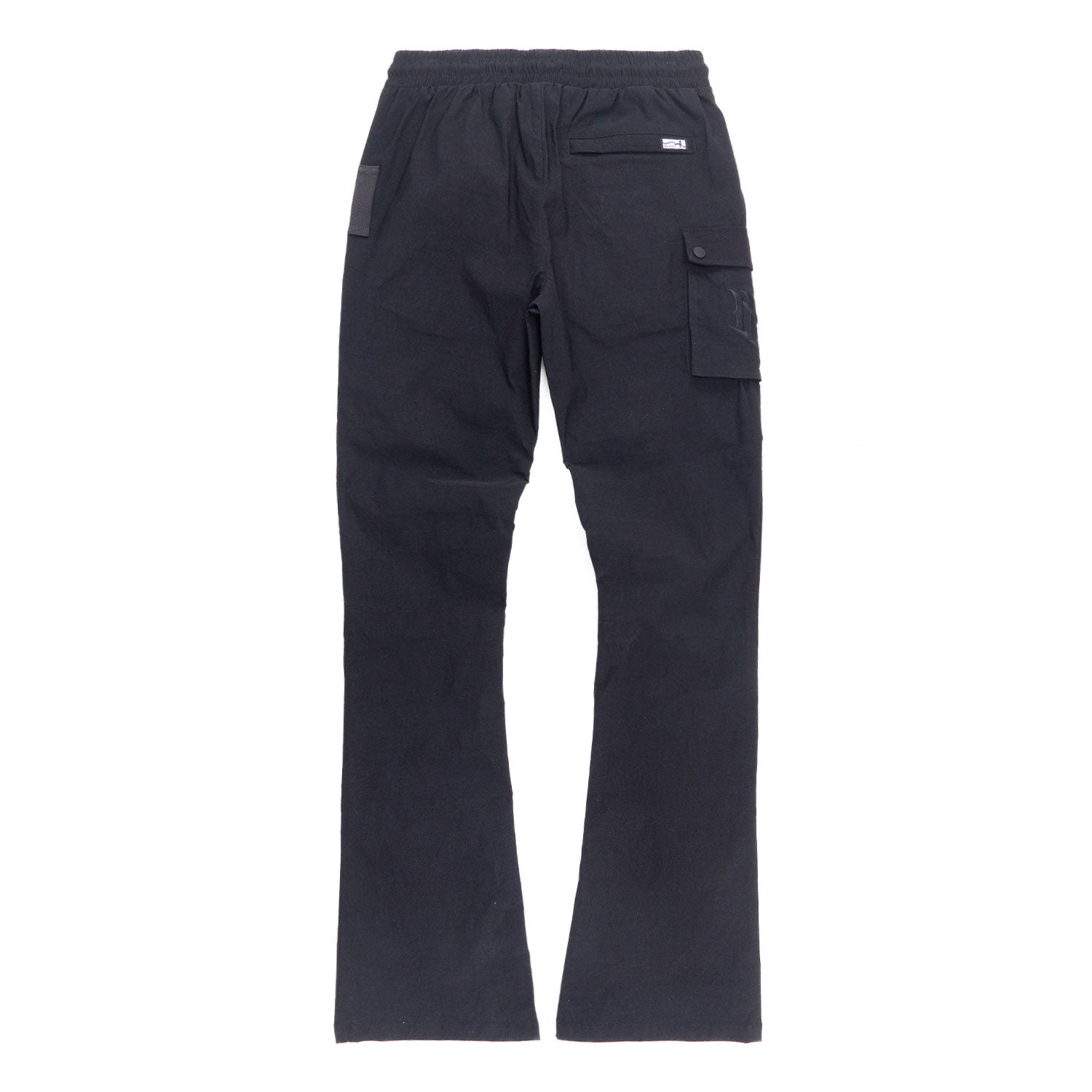 Nylon Pants | M1634 Adorni Stacked - Black