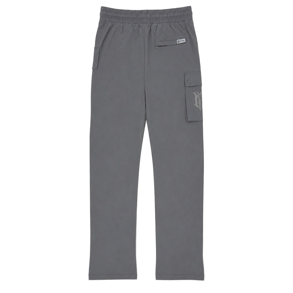 M1634 Adorni Stacked Nylon Pants - Dark Gray