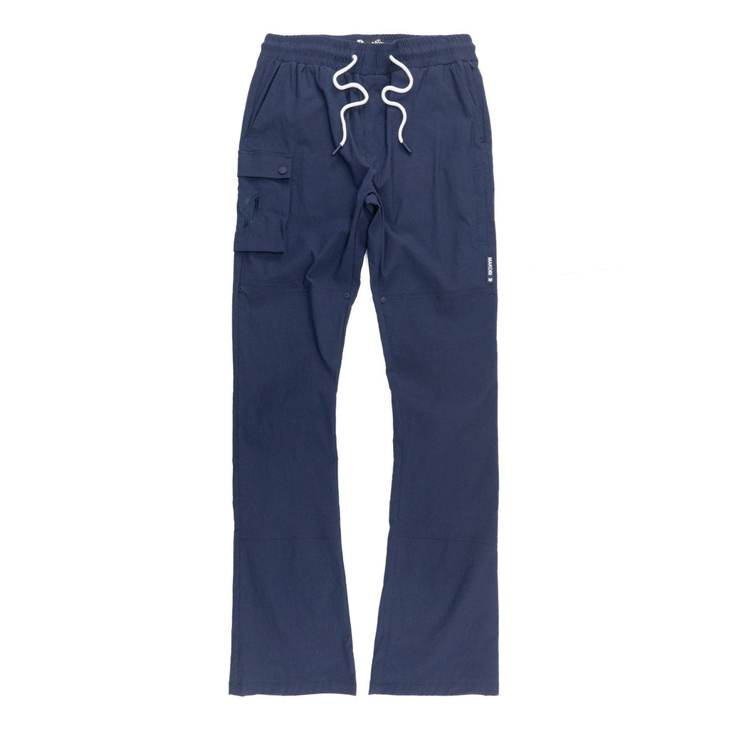 Nylon Pants | M1634 Adorni Stacked - Navy