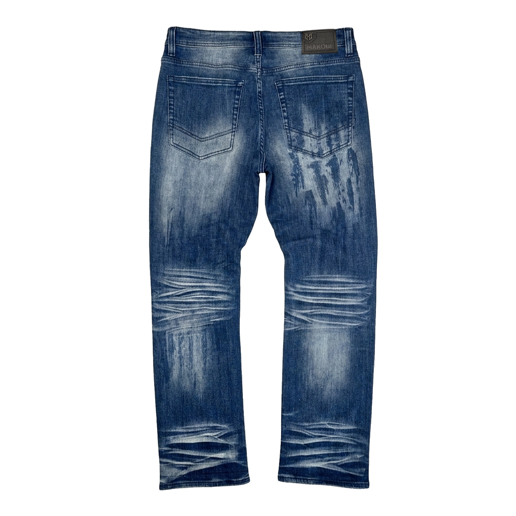 M1647 Jevanni Straight Cut Jeans - Dark Wash