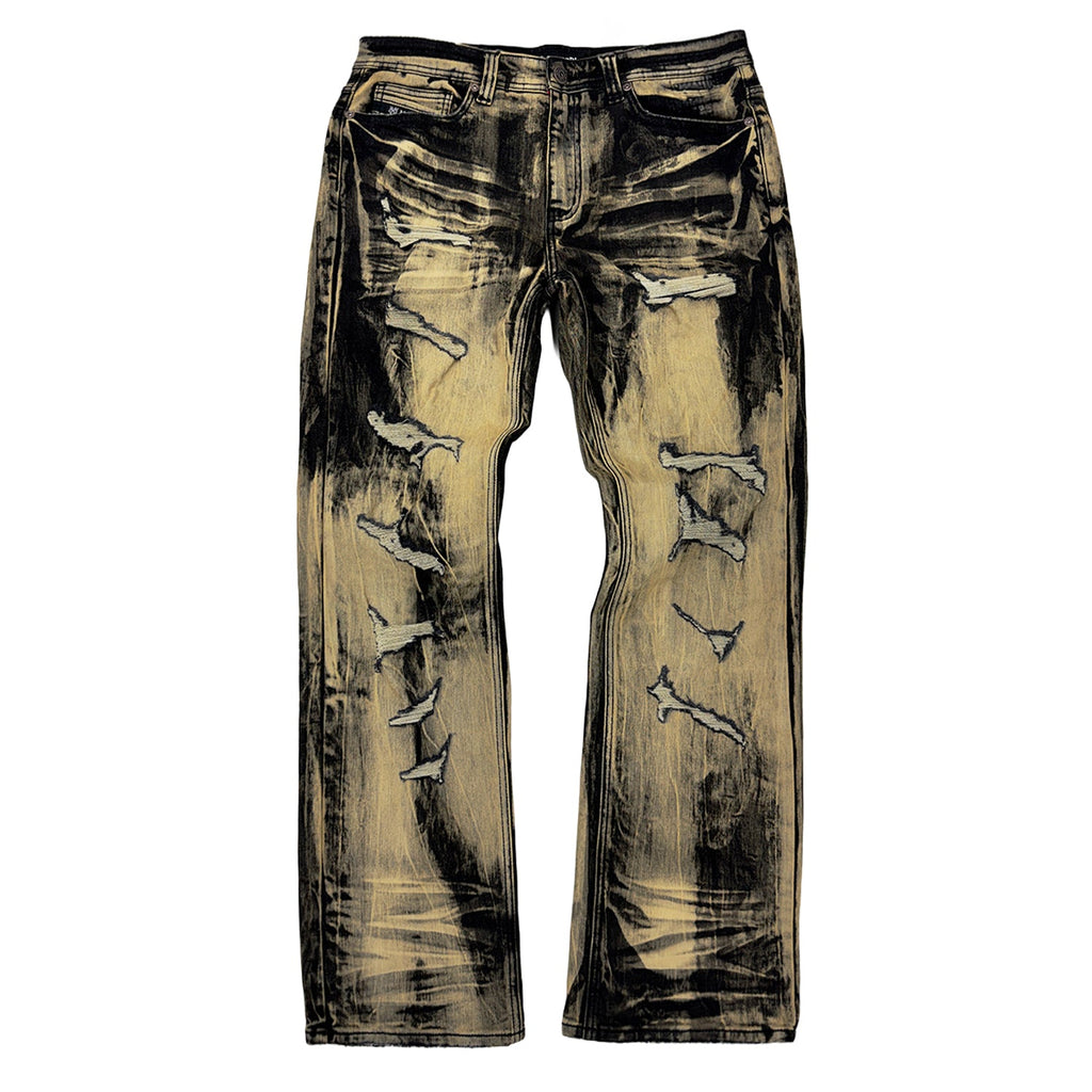M1648 Sergio Straight Cut Jeans - Brown