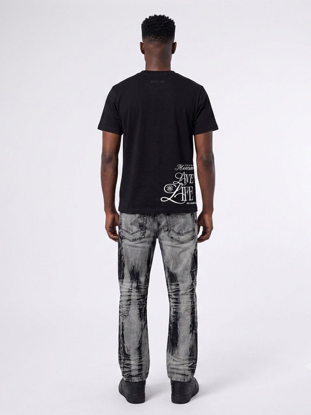M1648 Sergio Straight Cut Jeans - Black