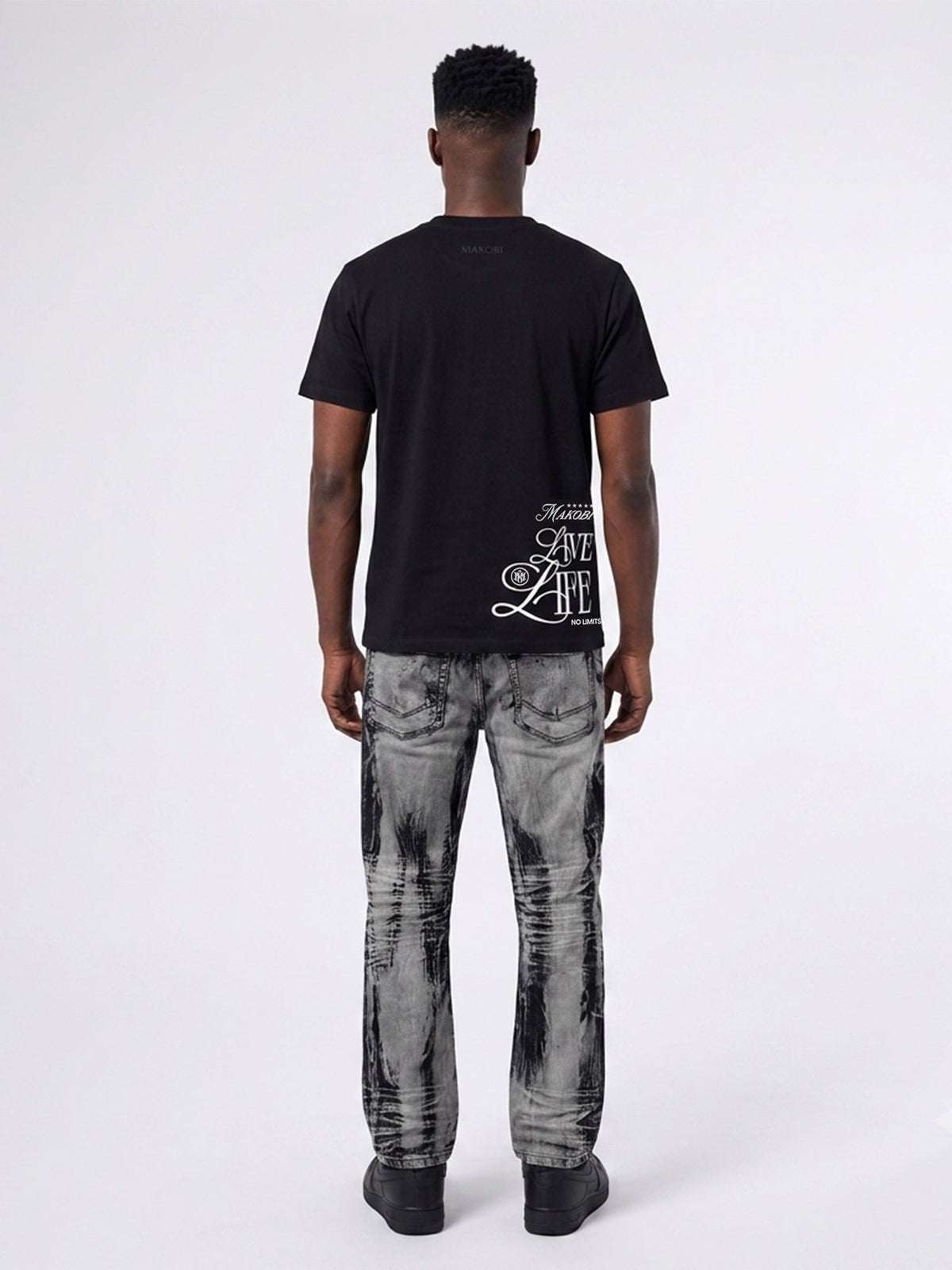 M1648 Sergio Straight Cut Jeans - Black