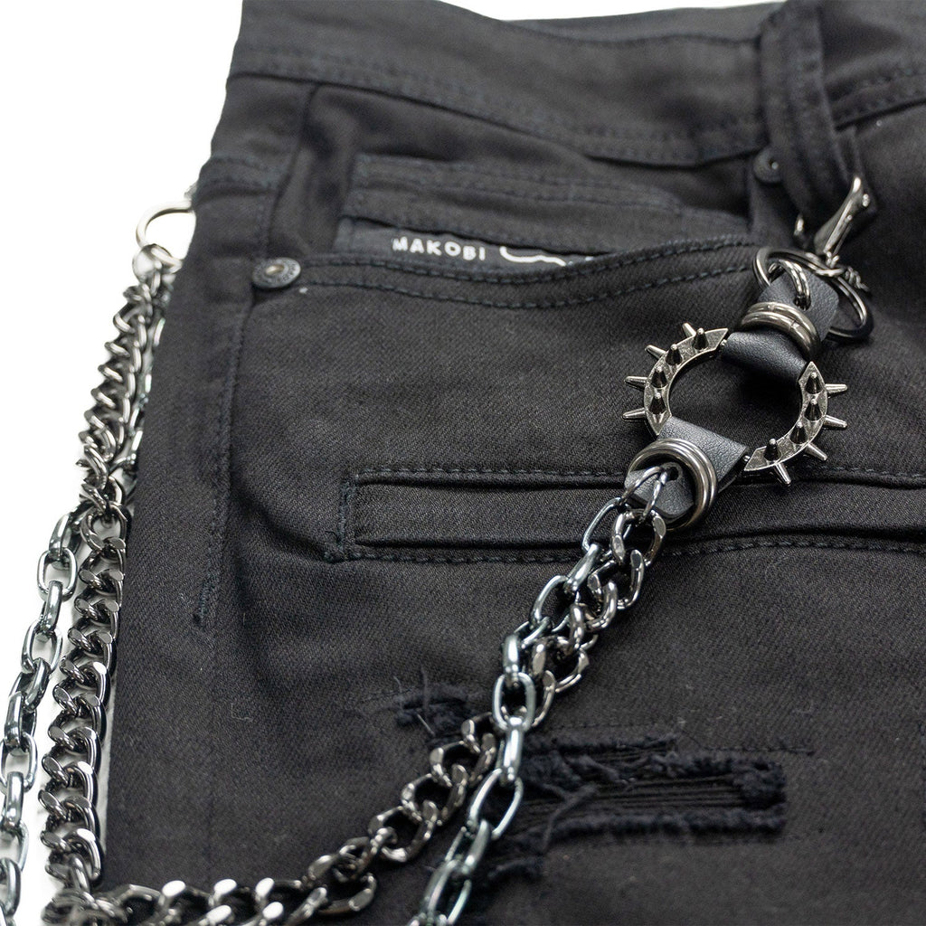 Jeans | M1763 Adorni Chain Pants - Jet Black