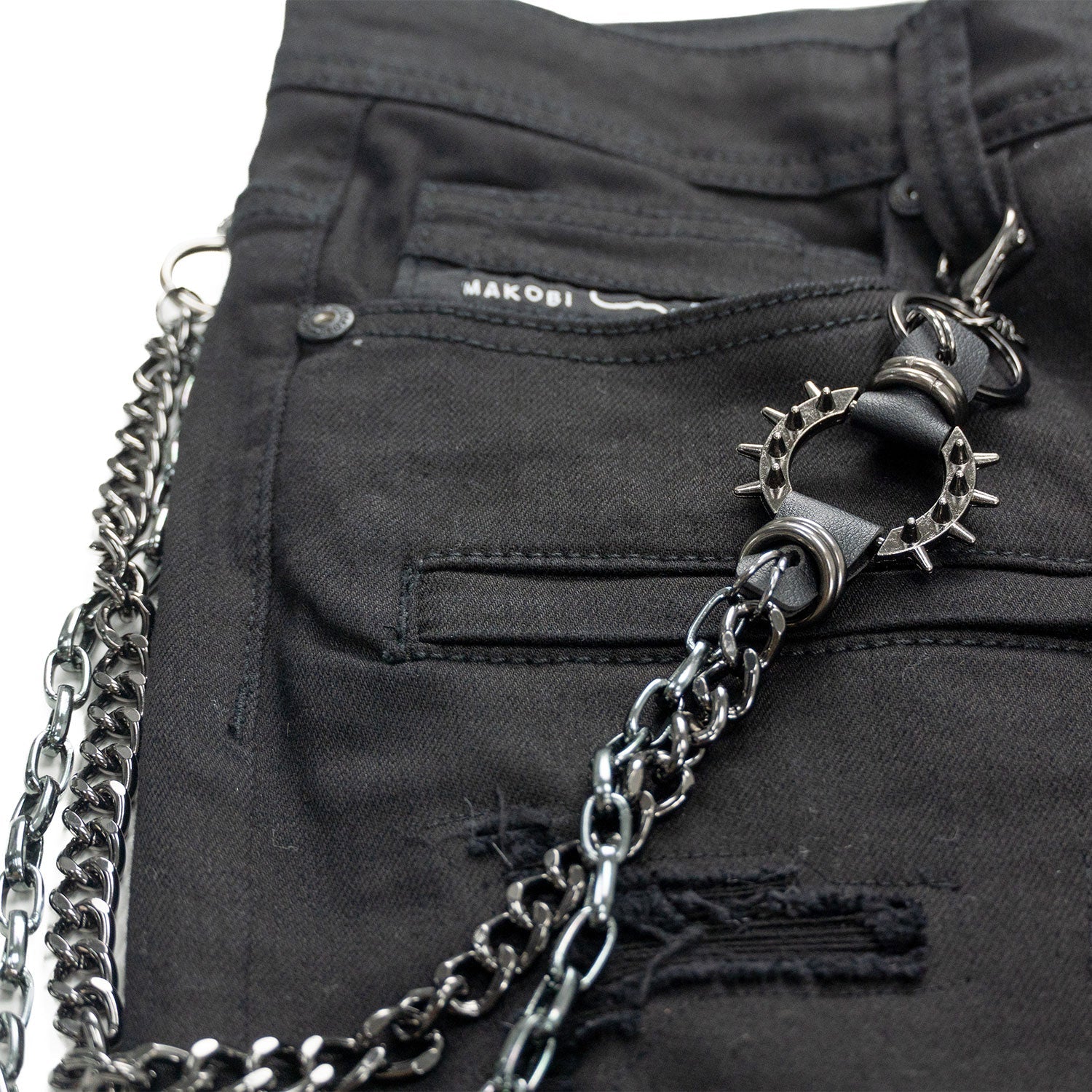 Jeans | M1763 Adorni Chain Pants - Jet Black