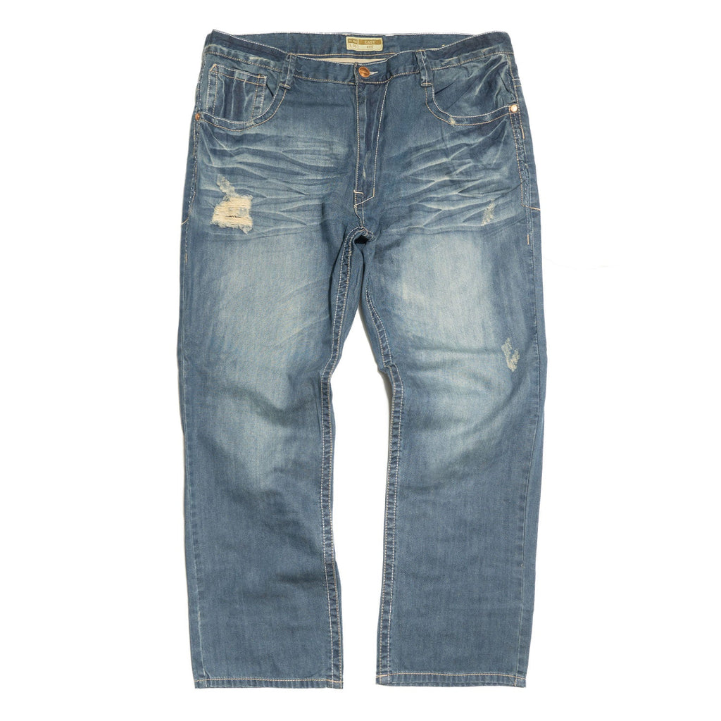 Jeans | M1826 Makobi Premium Washed Pants - Medium Blue