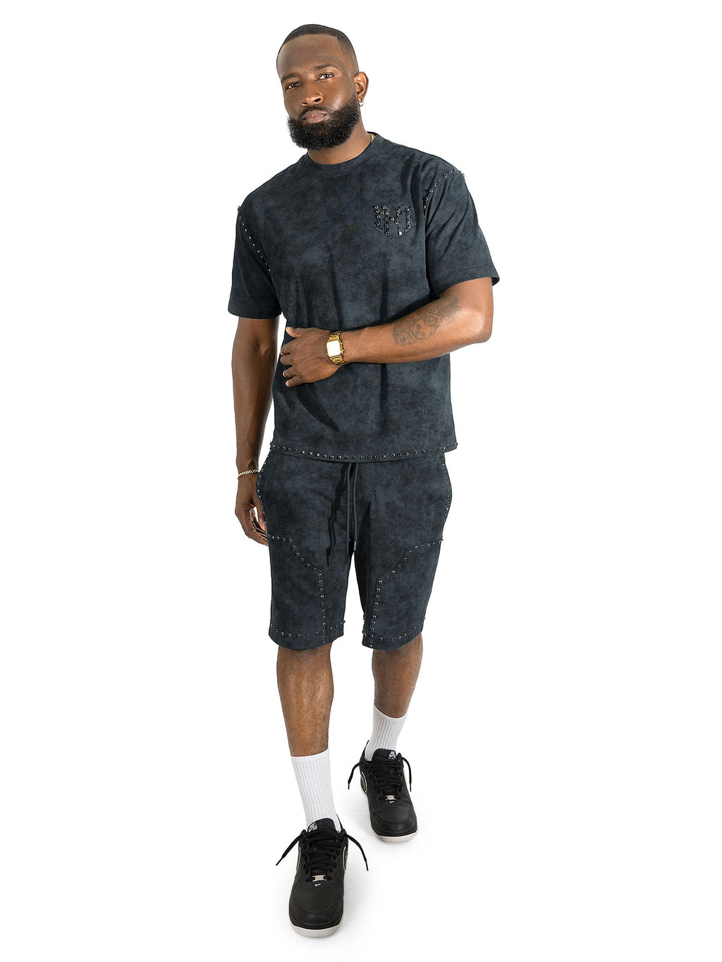 Set | M183 Prada Jersey Short Set - Black