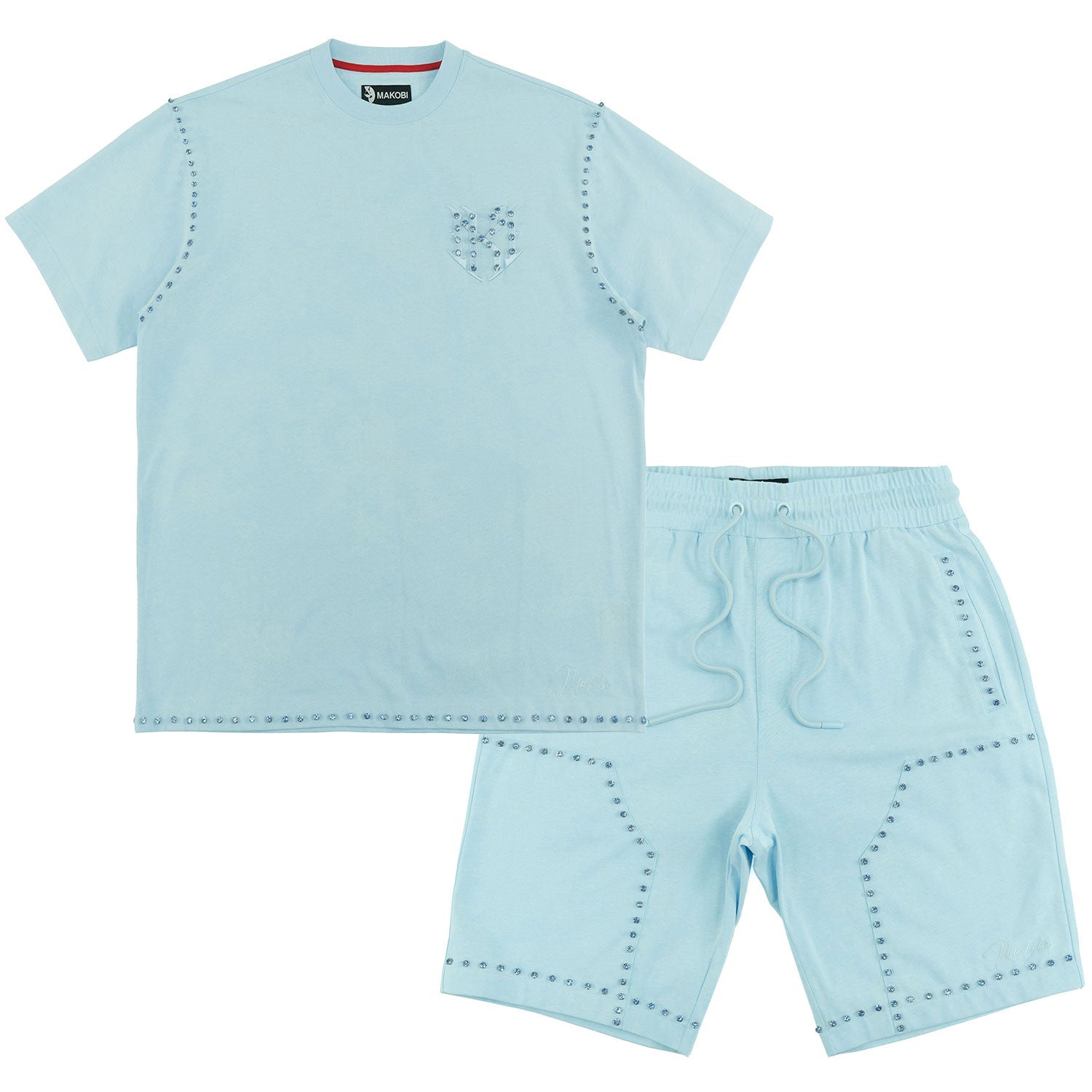 Set | M183 Prada Jersey Short Set - Blue