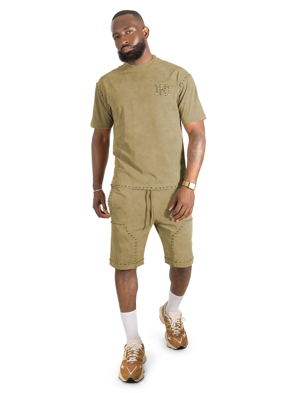 Set | M183 Prada Jersey Short Set - Mocha