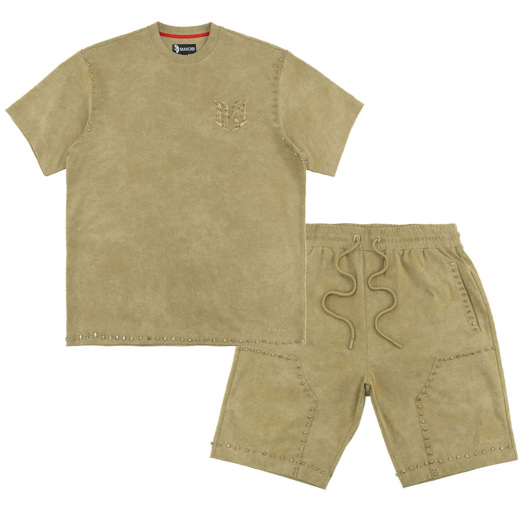 Set | M183 Prada Jersey Short Set - Mocha
