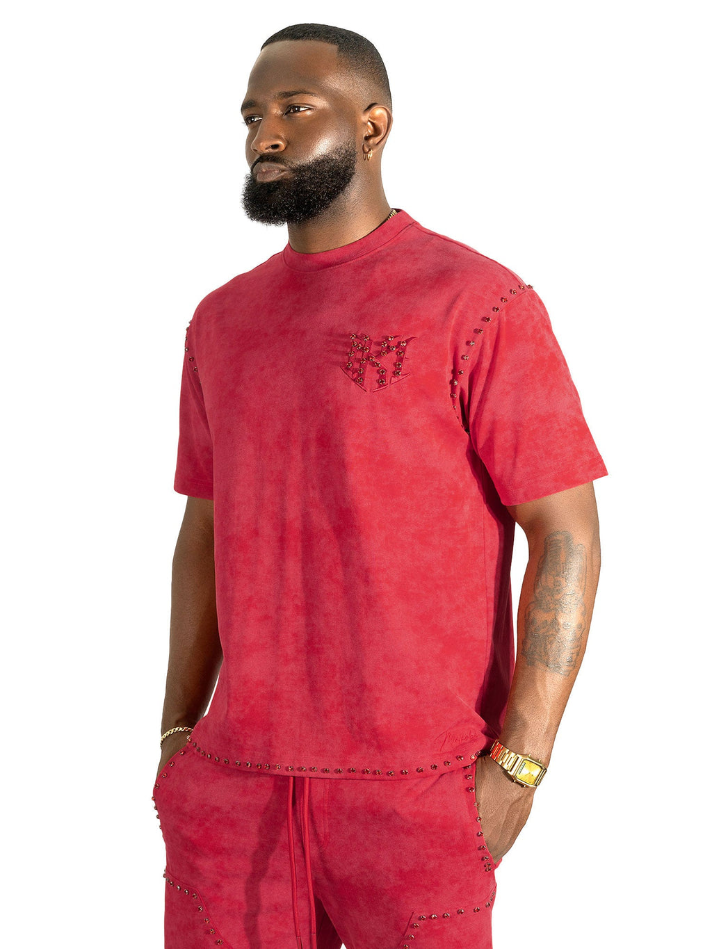 Set | M183 Prada Jersey Short Set - Red