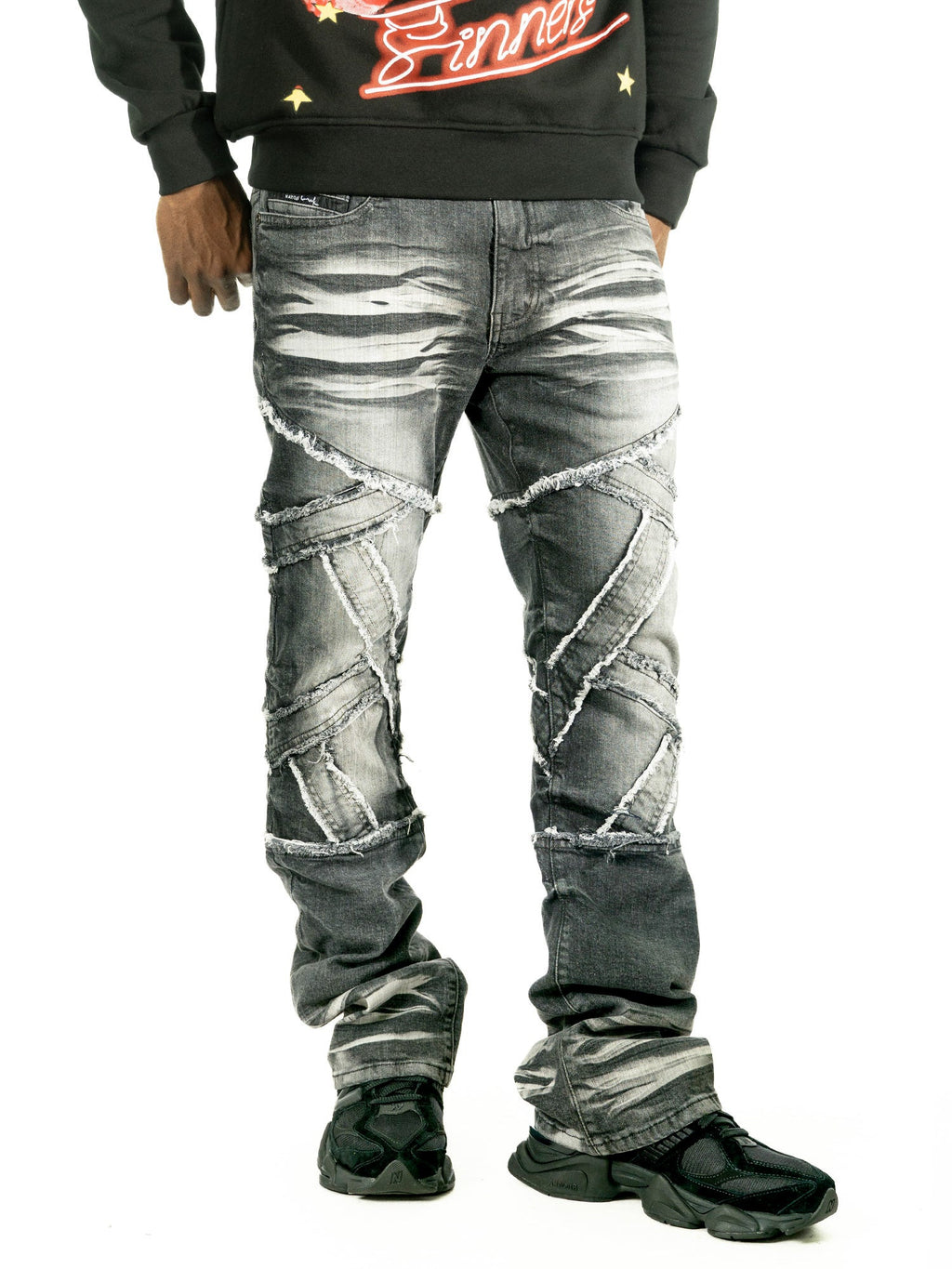 Pants | M1908 Veneta Stacked Jeans - Black