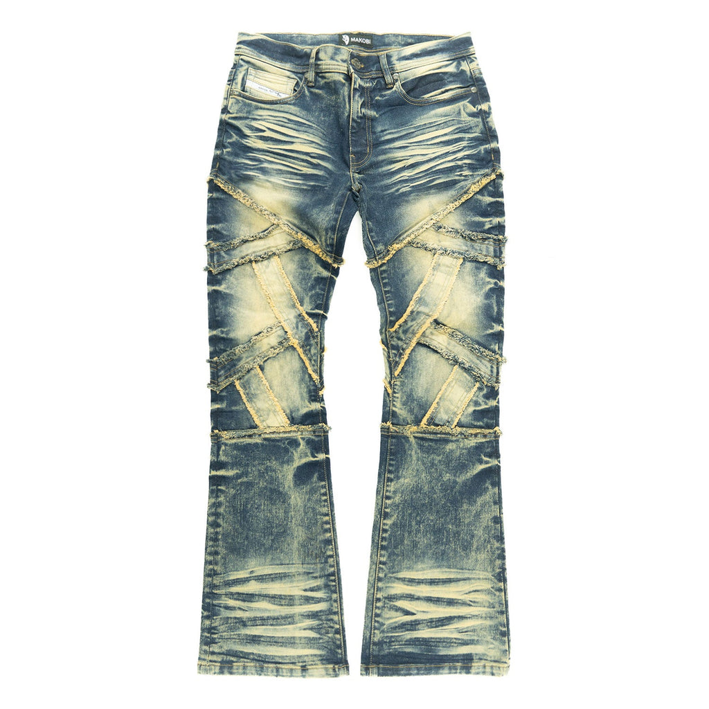 Pants | M1908 Veneta Stacked Jeans - Dark Wash