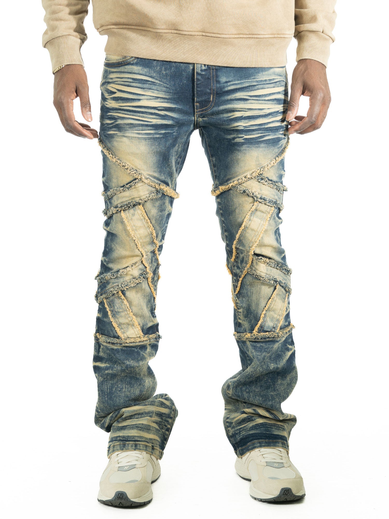 Pants | M1908 Veneta Stacked Jeans - Dark Wash